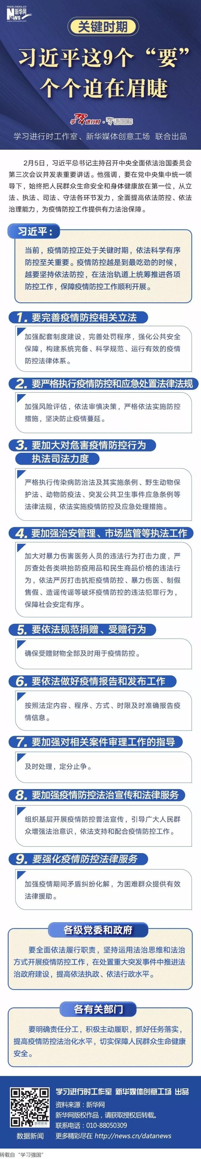 標(biāo)題：關(guān)鍵時(shí)期，習(xí)近平這9個(gè)“要”個(gè)個(gè)迫在眉睫
瀏覽次數(shù)：313
發(fā)表時(shí)間：2020-02-12